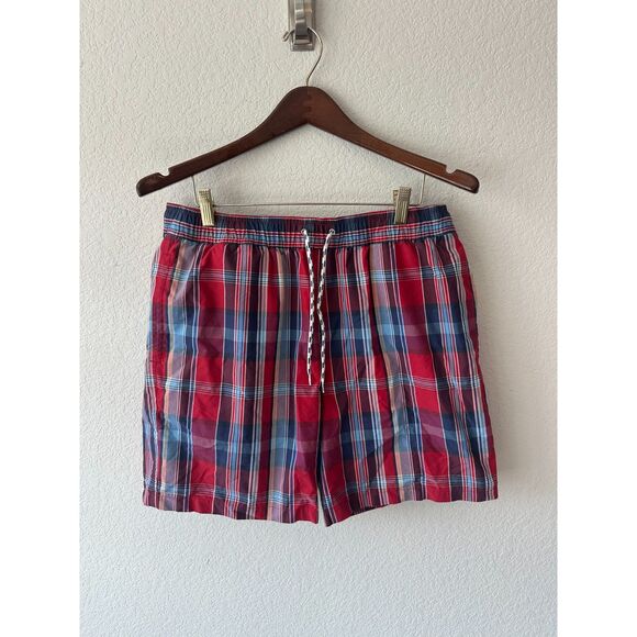 NWT Brooks Brothers Plaid Swim Trunks - Picture 1 of 5